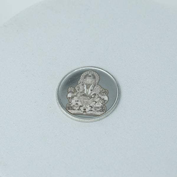 Silver Dagadusheth Ganpati Coin - 5gm