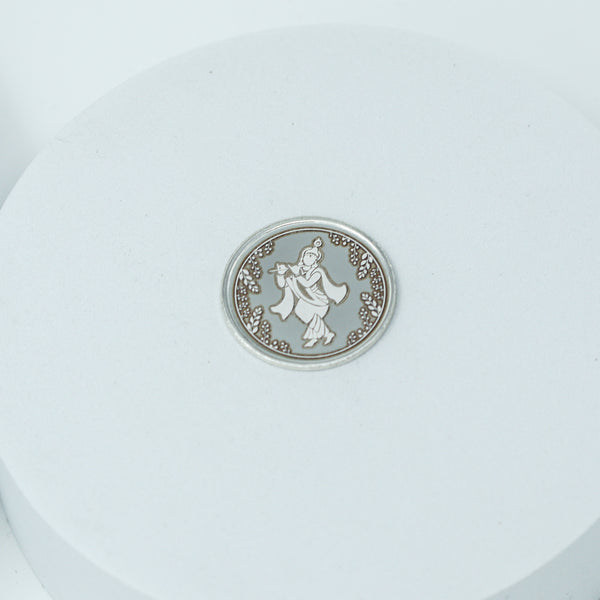 Silver Shree Krishna Coin - 5gm