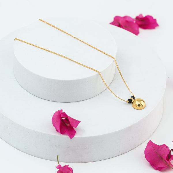 Silver Vatee Mangalsutra |  92.5 Silver | 22K Gold Plated