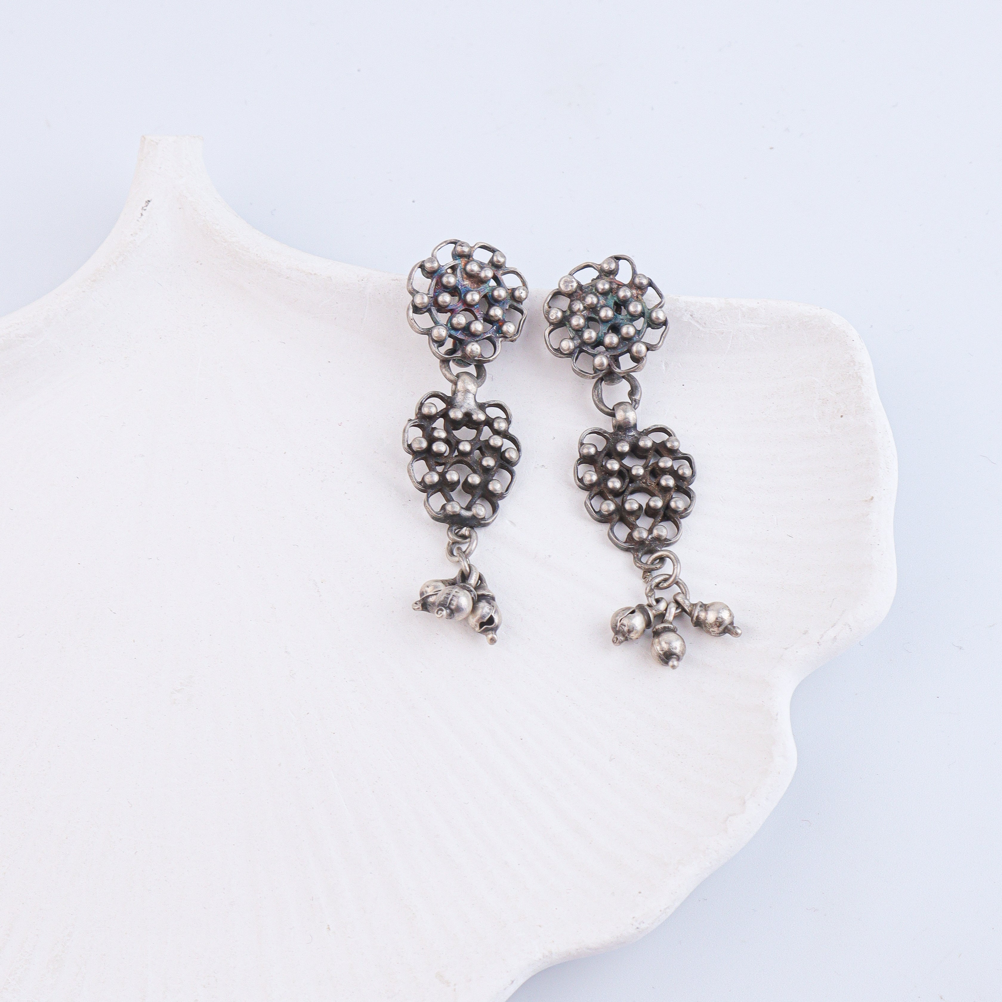 Antique Silver Earrings