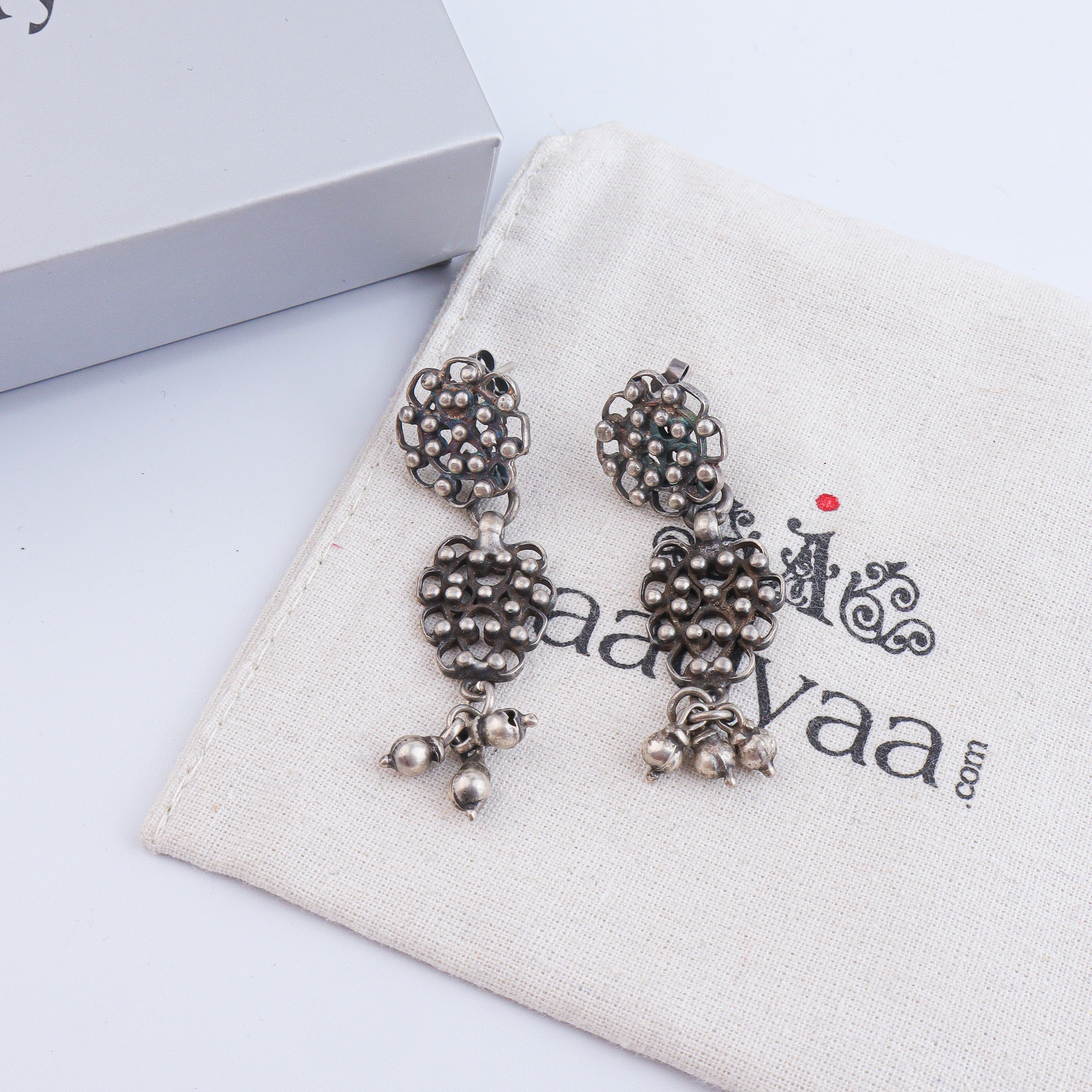 Antique Silver Earrings