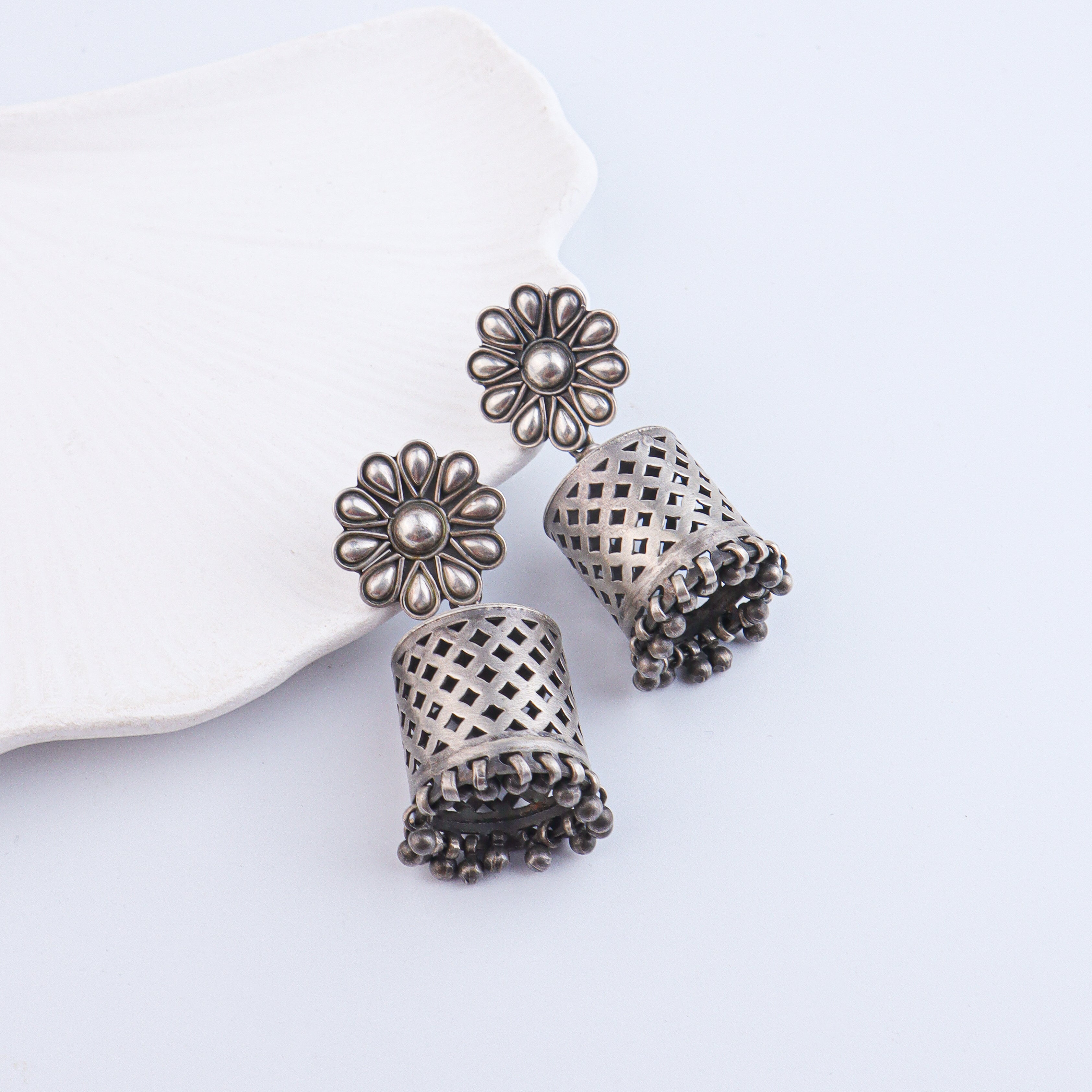 Antique Silver Earrings