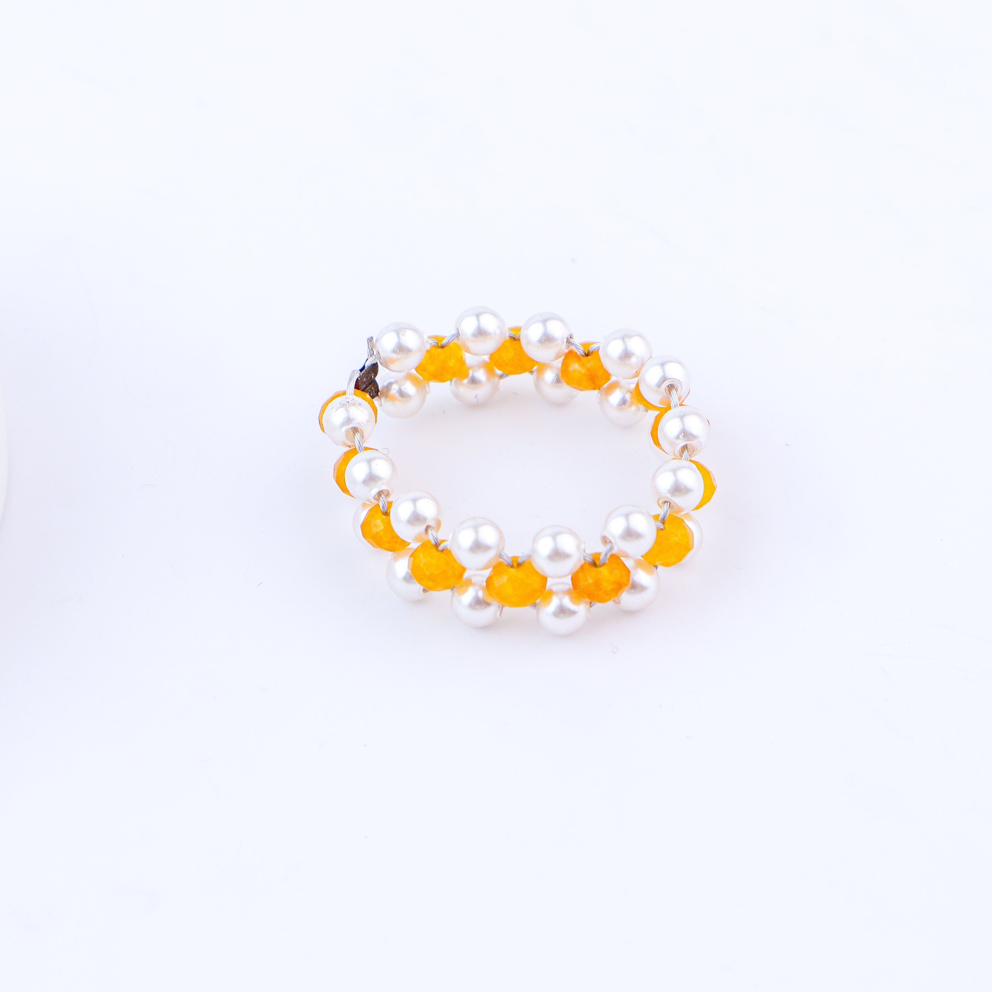 Agate and Pearls Ring