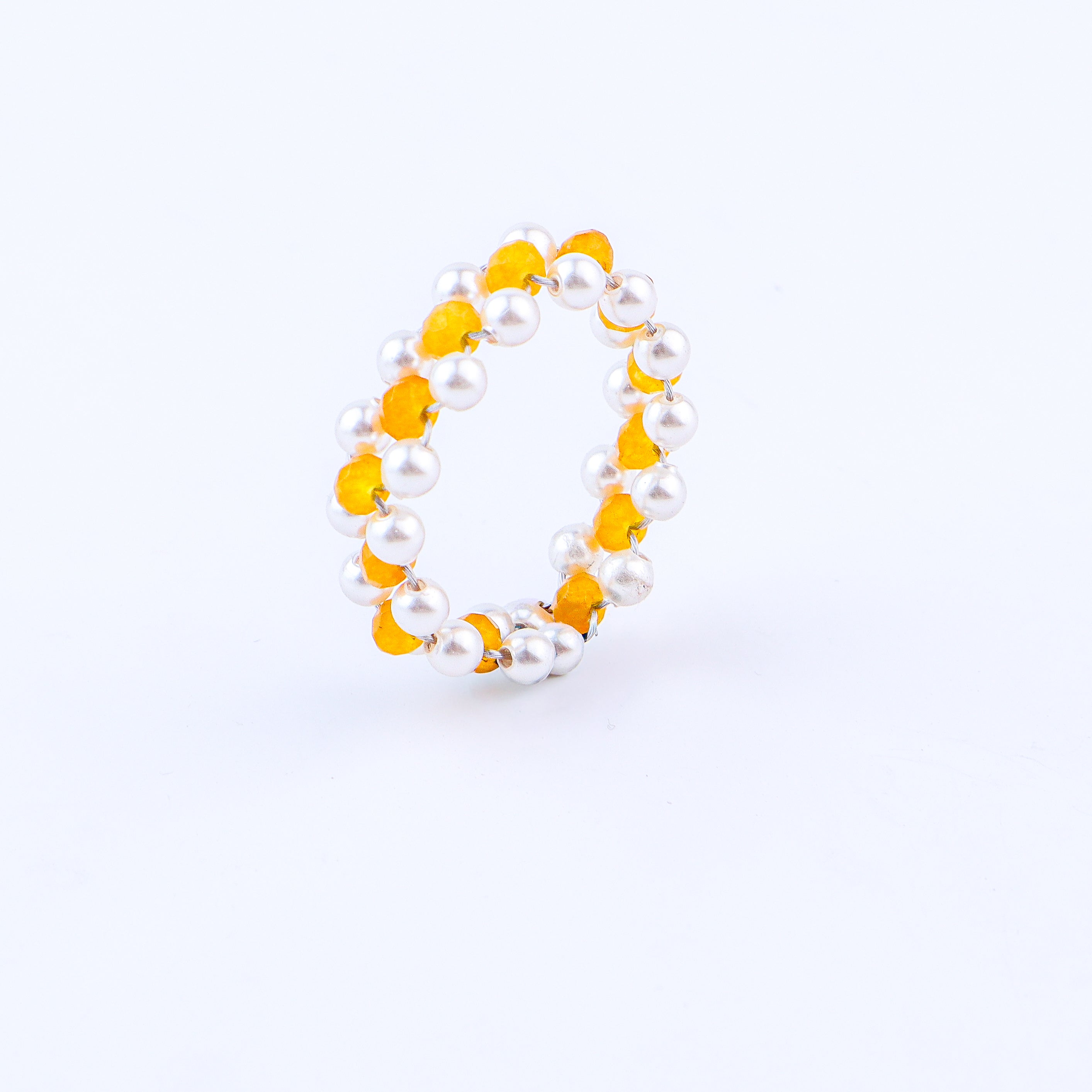 Agate and Pearls Ring