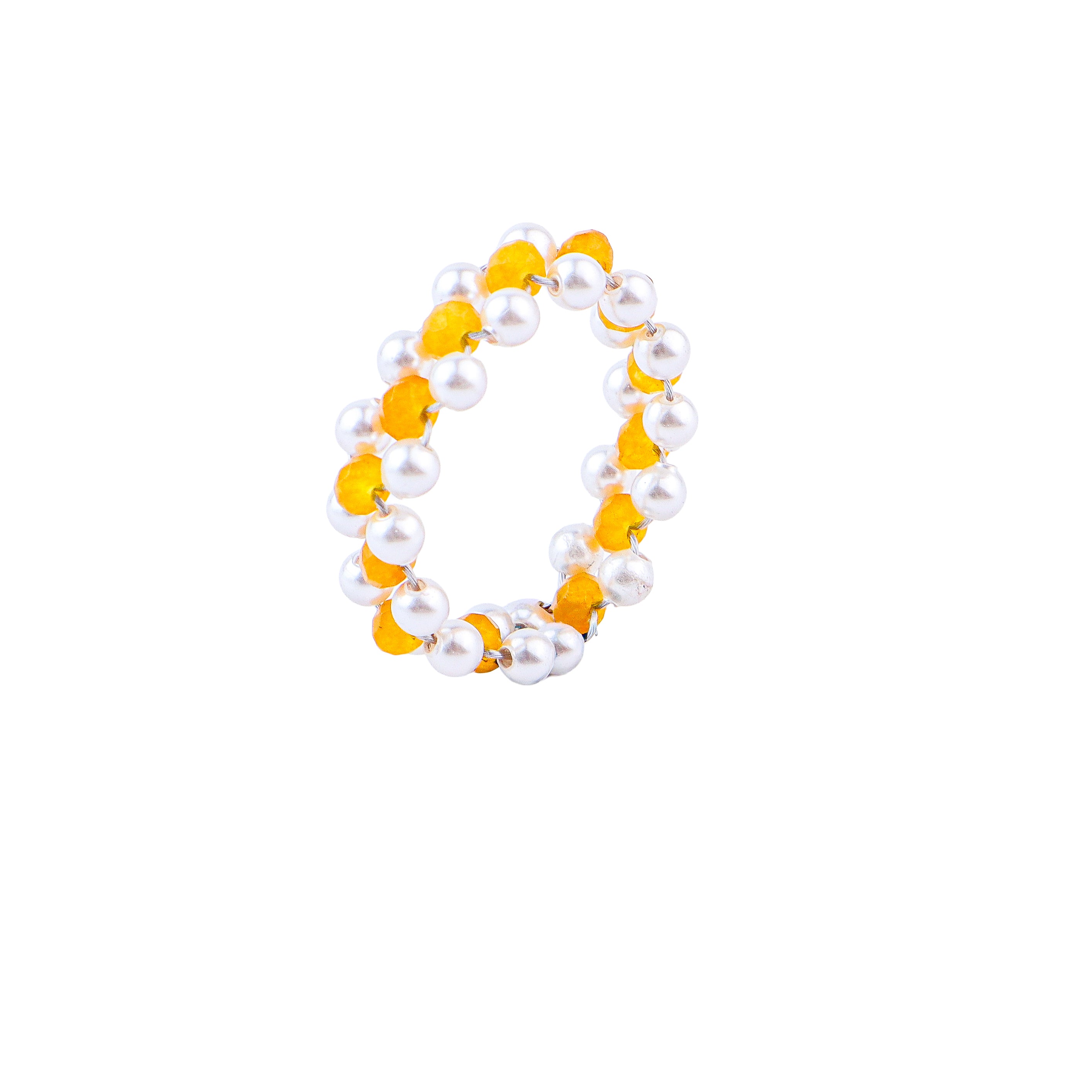 Agate and Pearls Ring