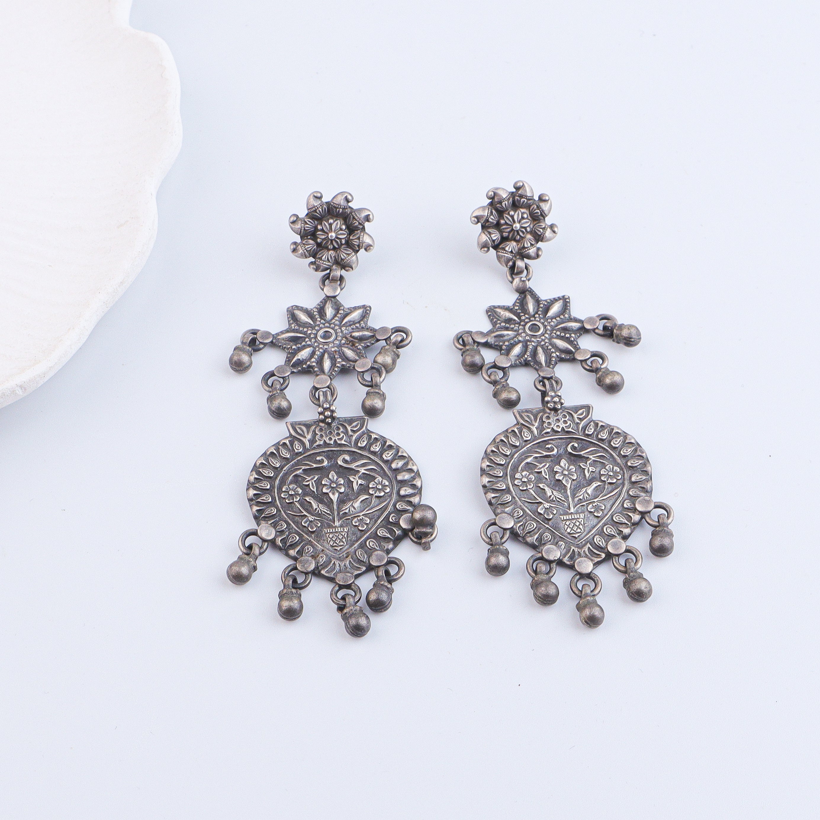 Antique Silver Earrings