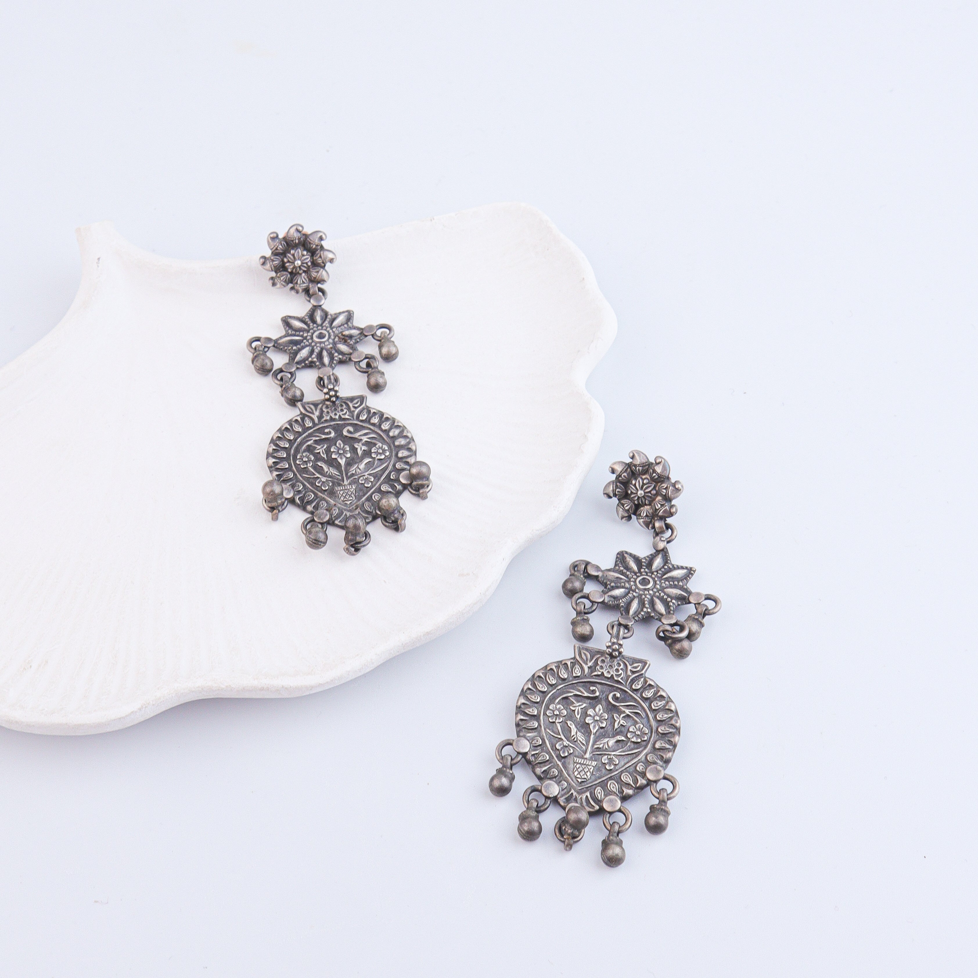Antique Silver Earrings