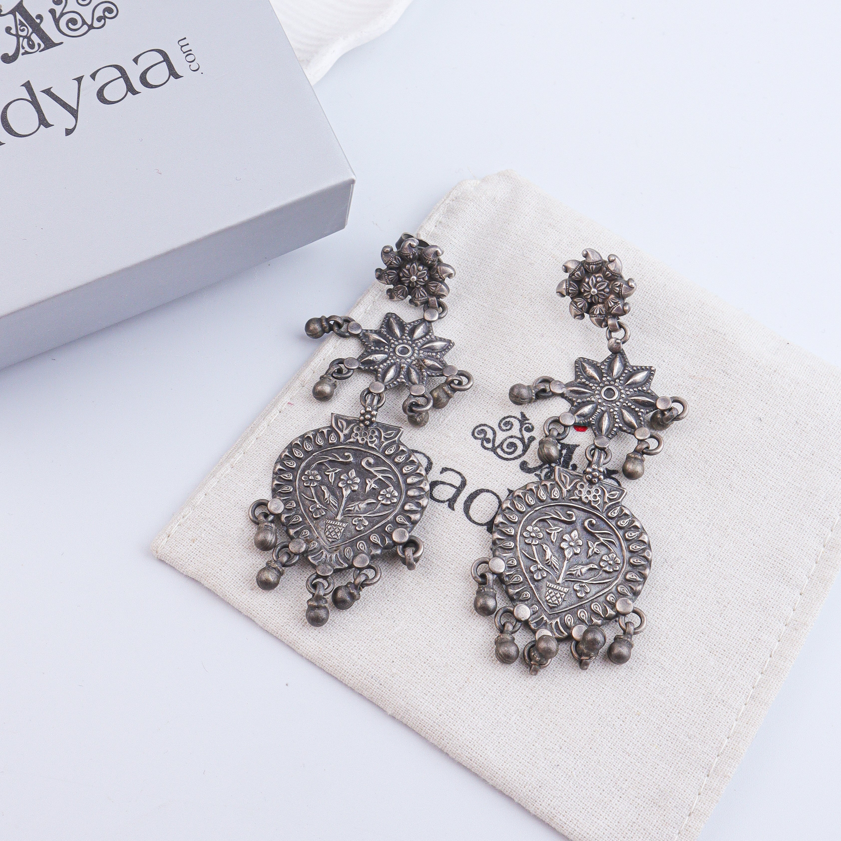 Antique Silver Earrings