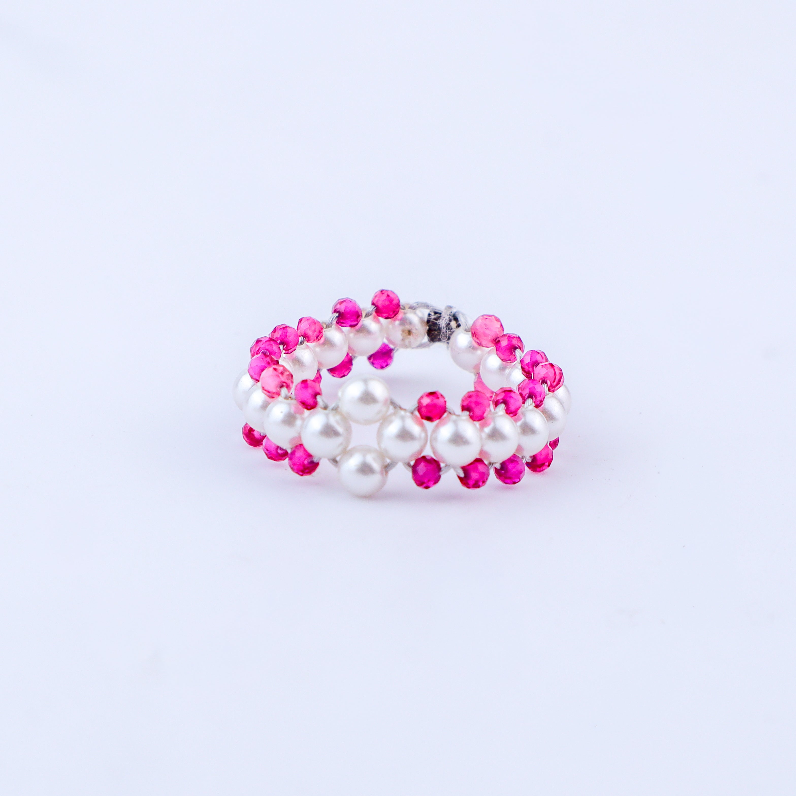 Ruby and Pearls Ring