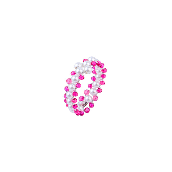 Ruby and Pearls Ring