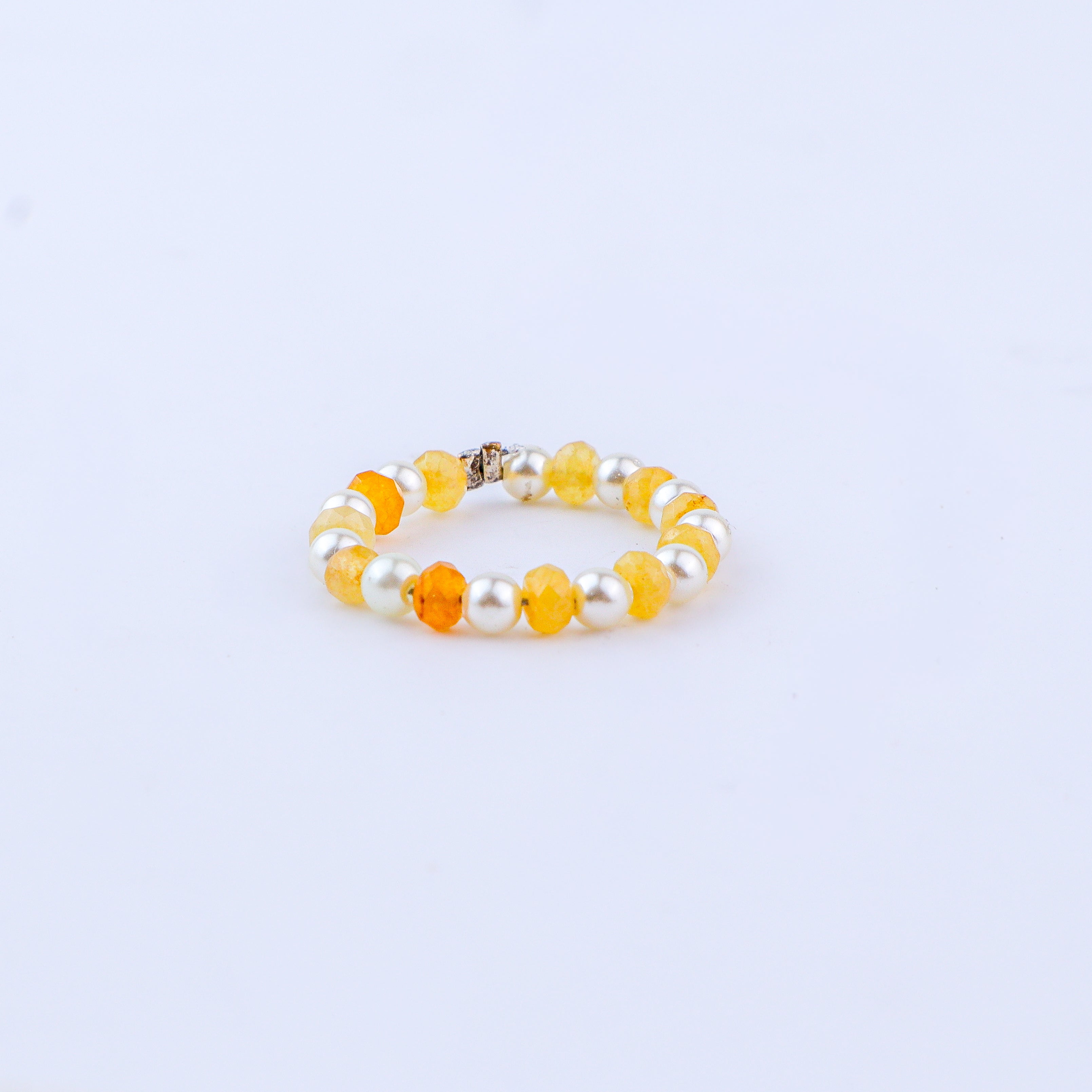 Agate and Pearls Ring