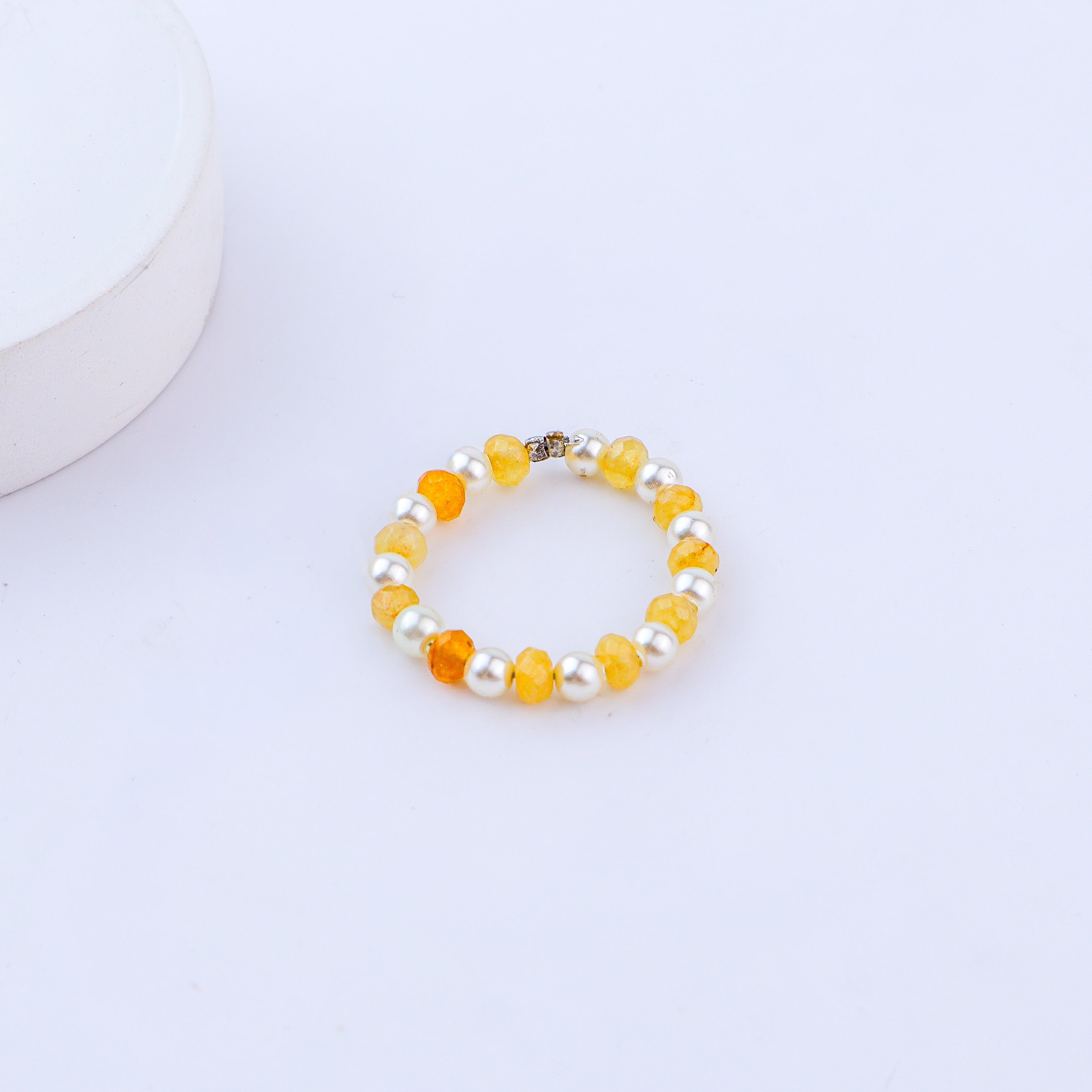 Agate and Pearls Ring