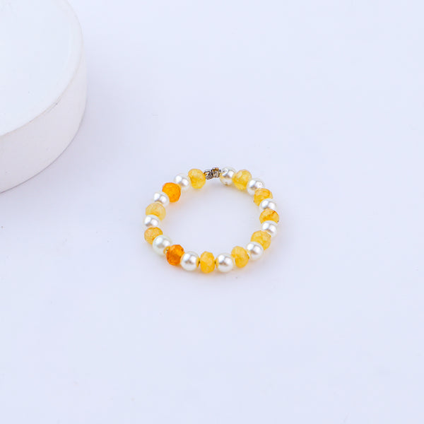 Agate and Pearls Ring