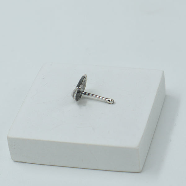 Silver Moon Nose pin