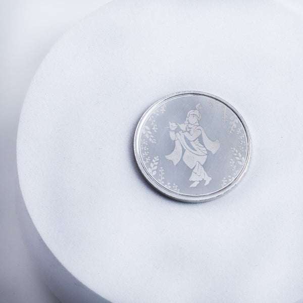 Silver Shree Krishna Coin - 5gm