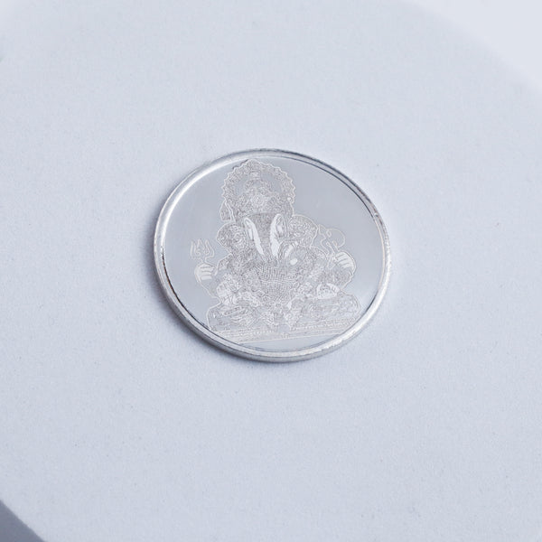 Silver Dagadusheth Ganpati Coin - 5gm