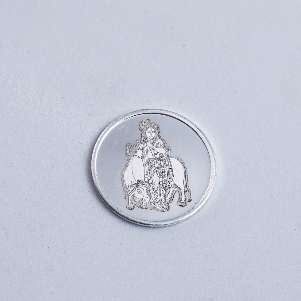 Silver Shree Krishna Coin (Small)