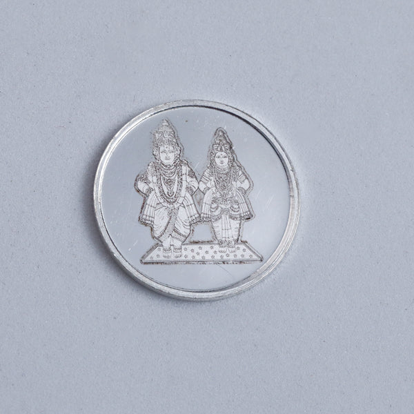 Silver Vitthal Rukmini Coin - 10gm