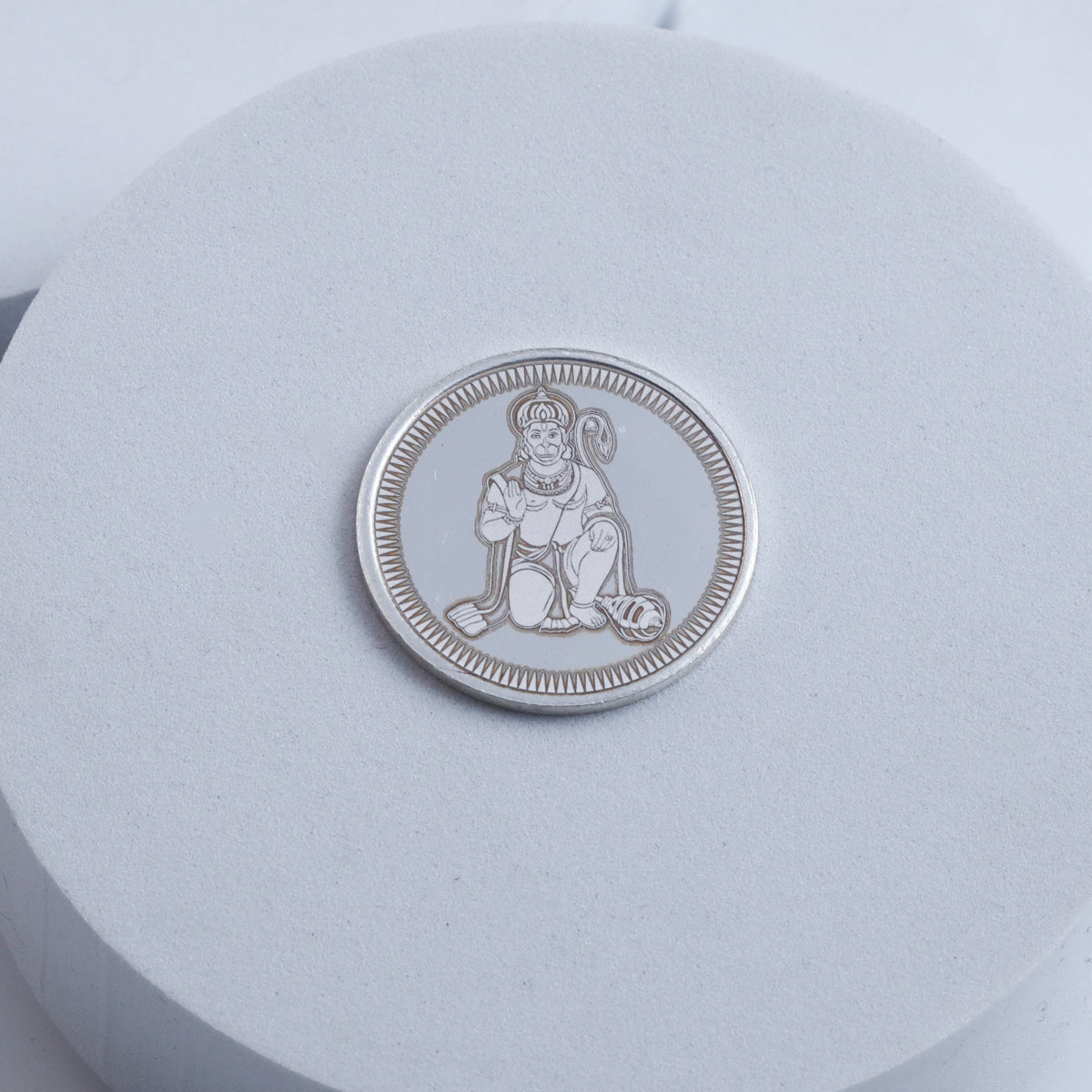 Silver Lord Hanuman Coin (Big)