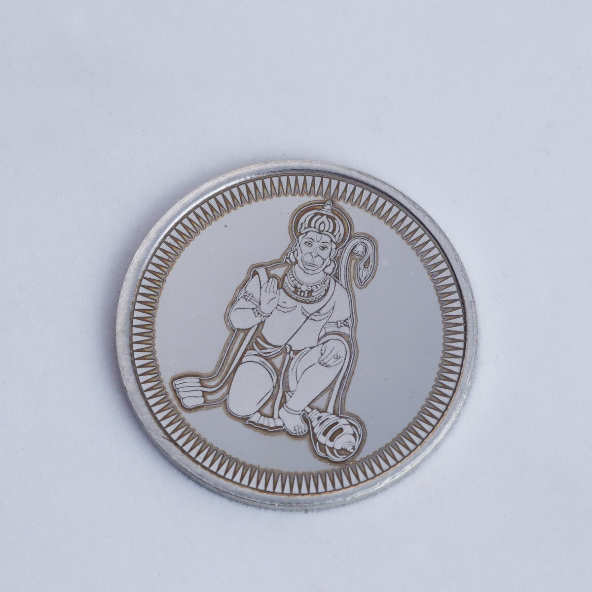 Silver Lord Hanuman Coin (Big)