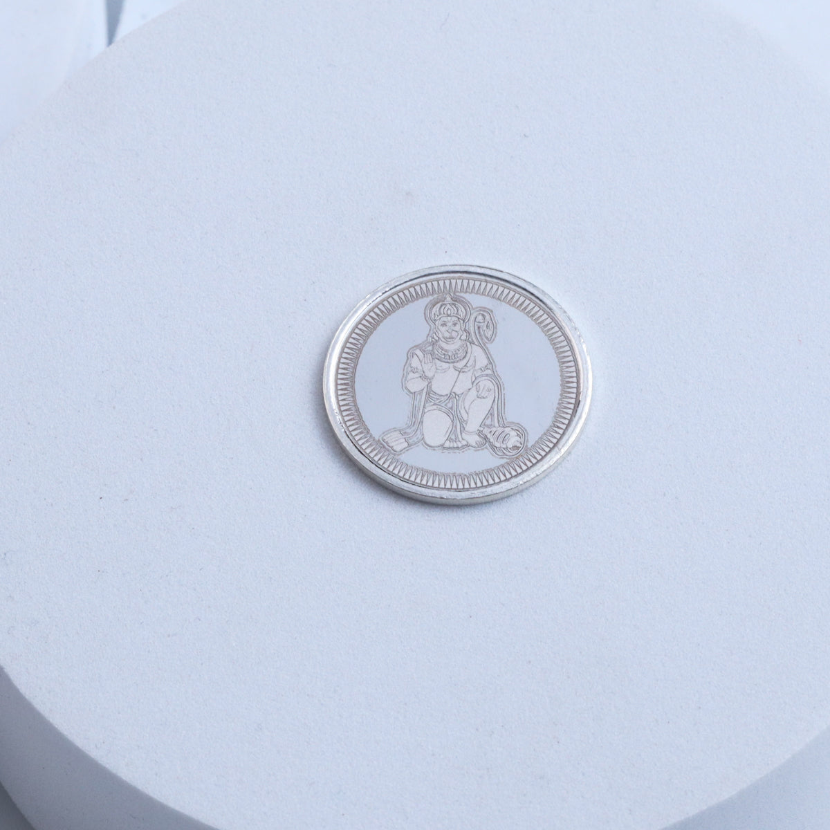 Silver Lord Hanuman Coin (Small)