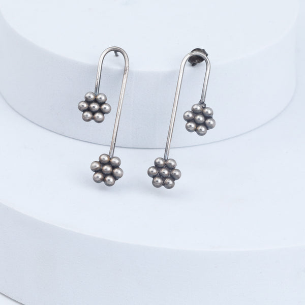 Kudi Drop Silver Earring