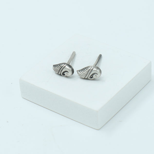 Tiny Silver Peacock Stud | 92.5 Silver