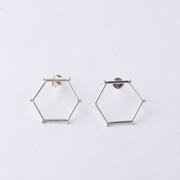 Handmade Hexagonal Earring (Plain)