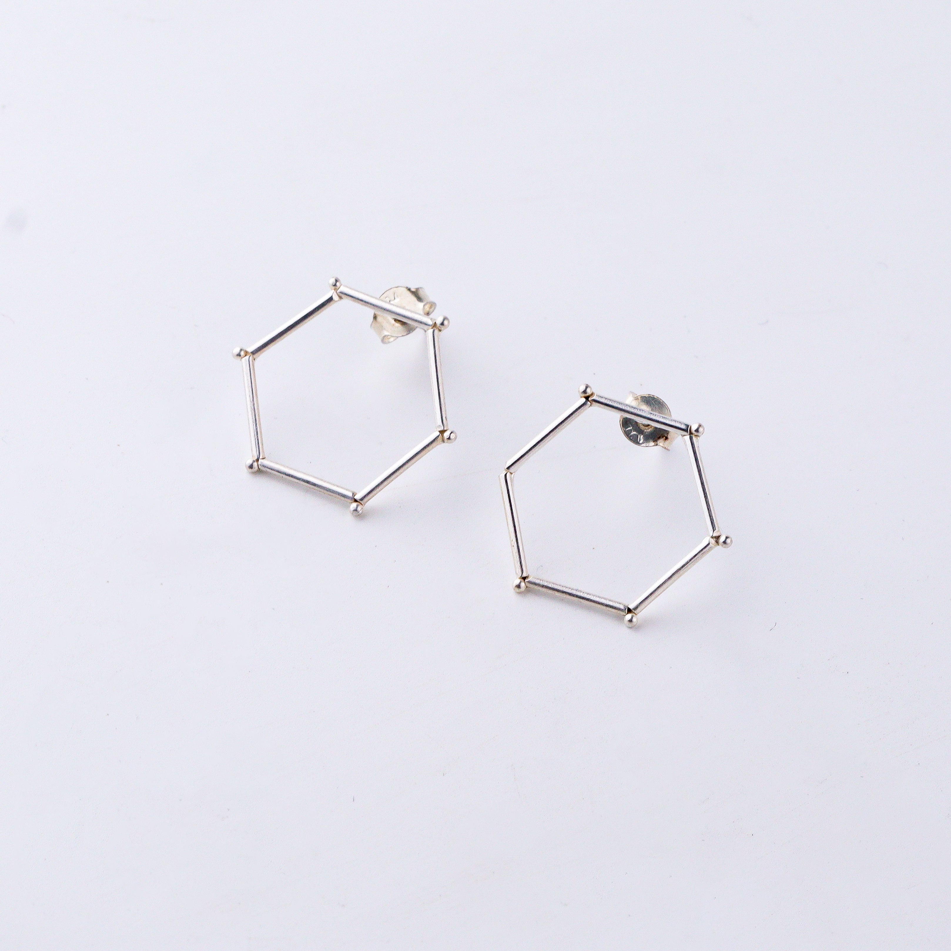 Handmade Hexagonal Earring (Plain)