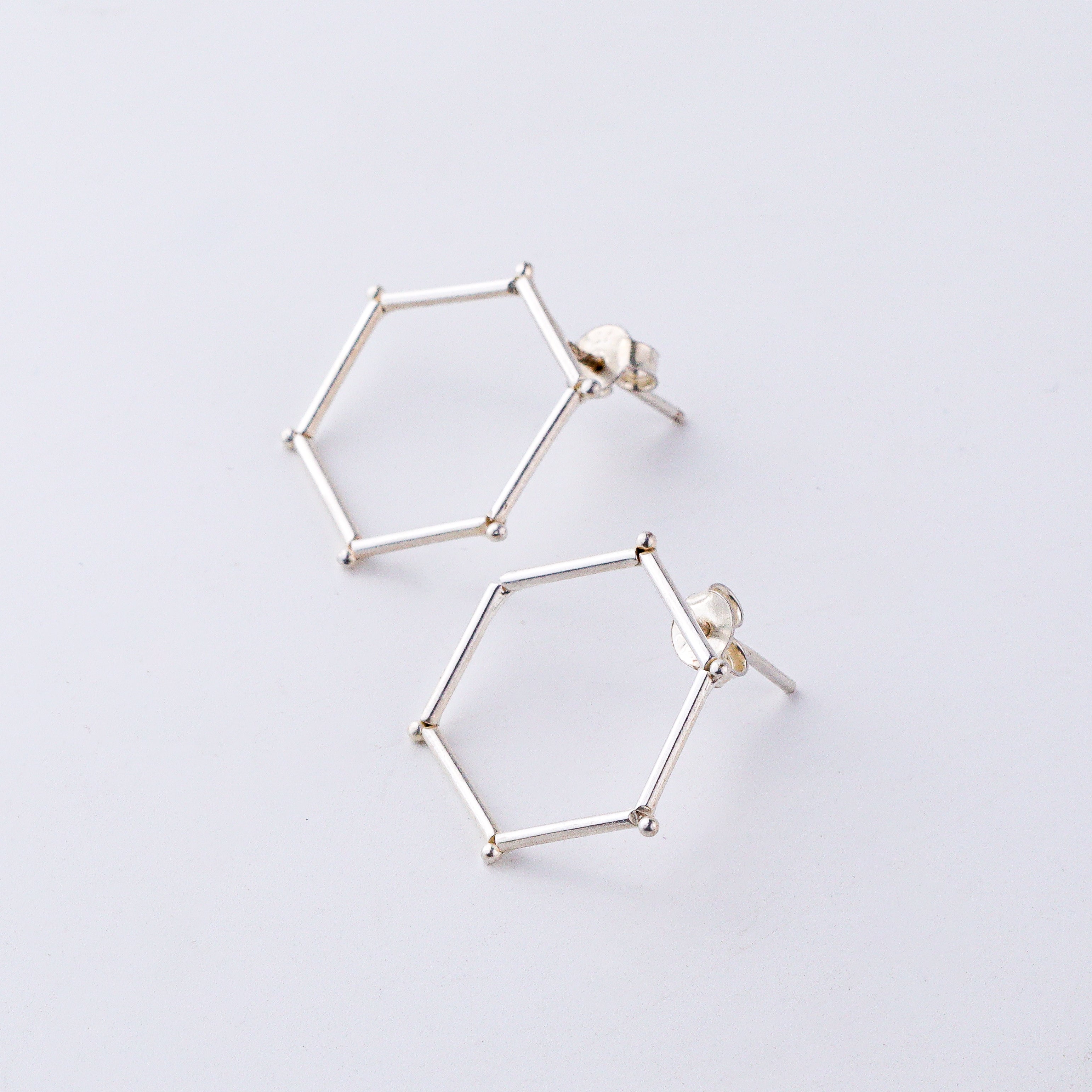 Handmade Hexagonal Earring (Plain)