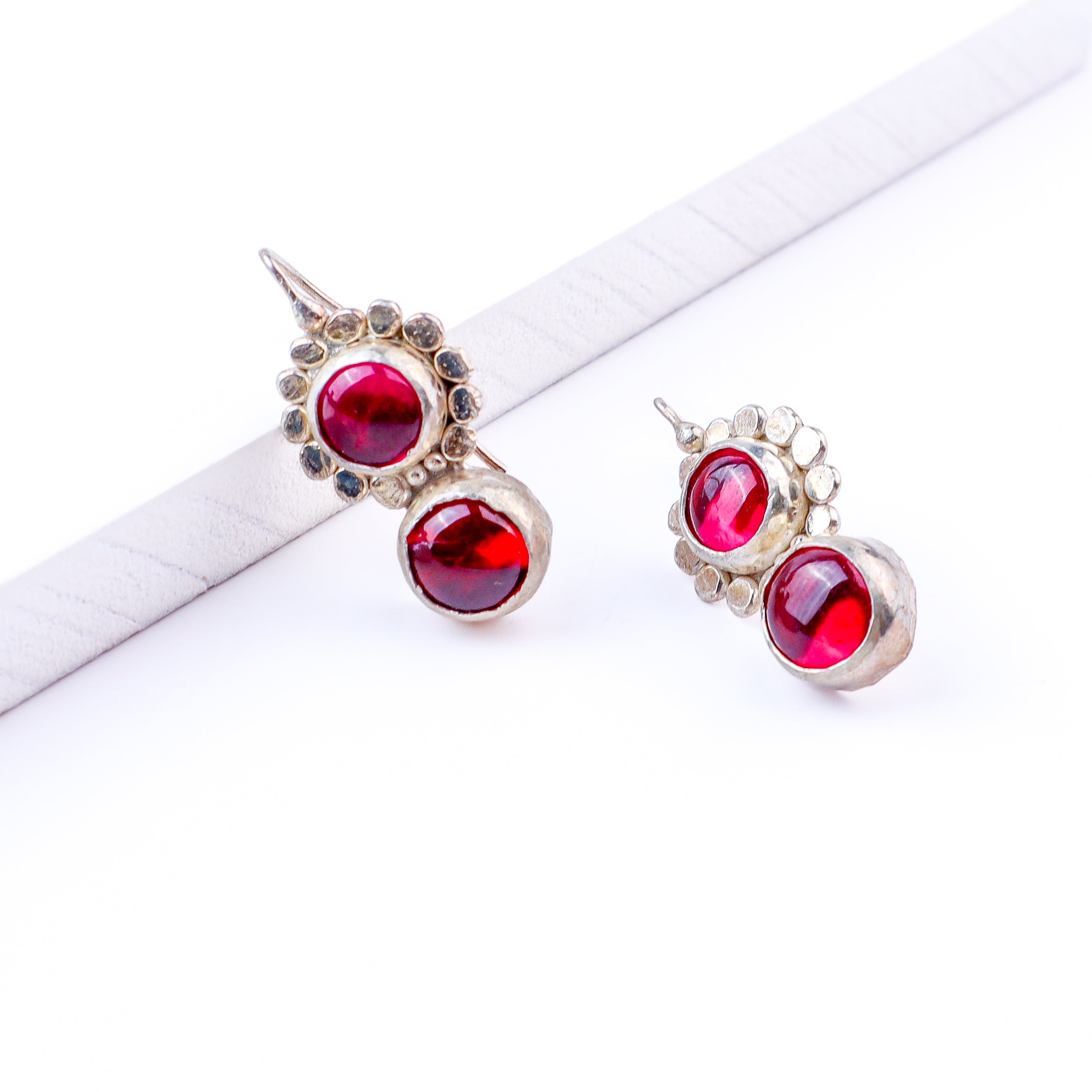 Kempu Flower Earrings