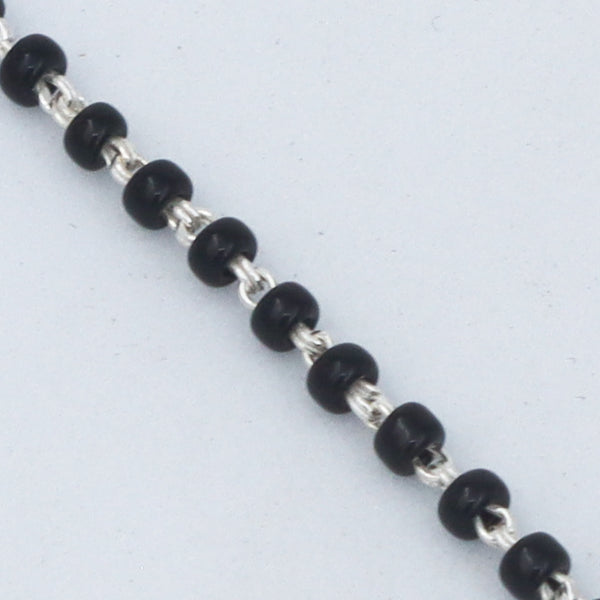 wear Silver Charm Mangalsutra Kudi with saree