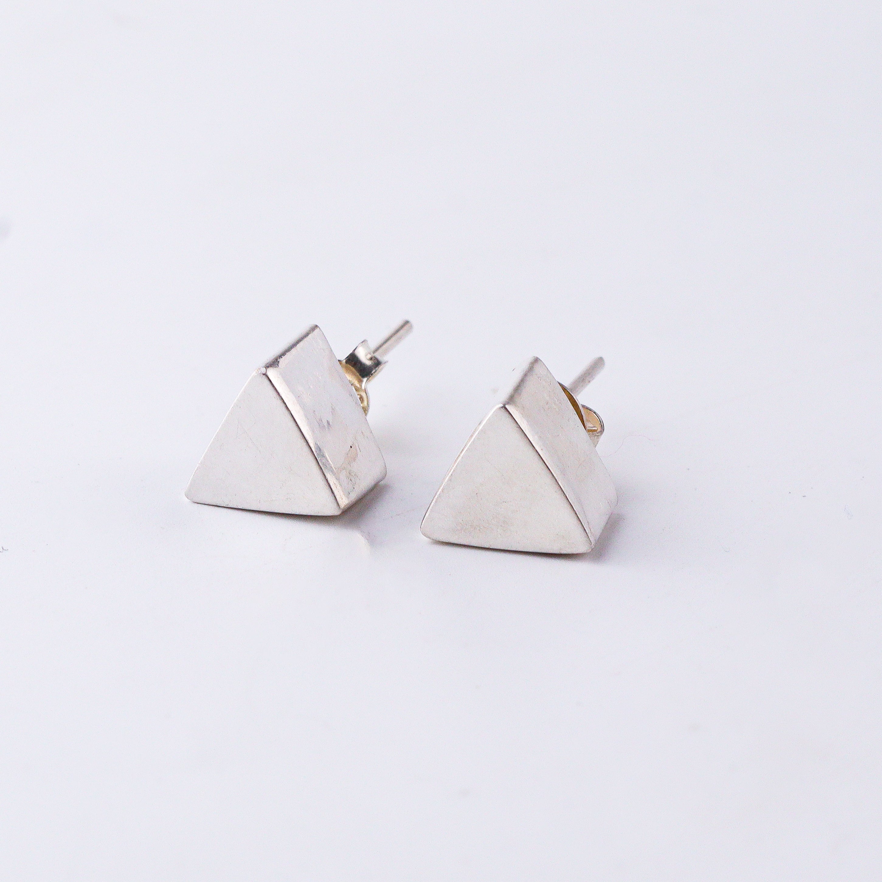 3D Triangle Earring