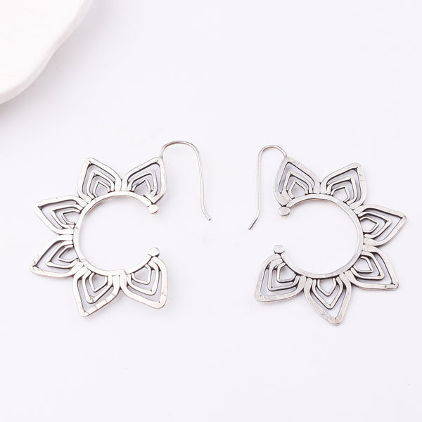 Kumudini ( Lily ) Hammered Earring
