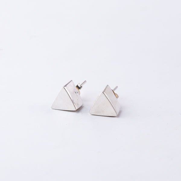 3D Triangle Earring
