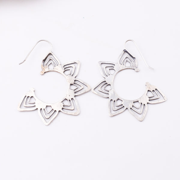 Kumudini ( Lily ) Hammered Earring