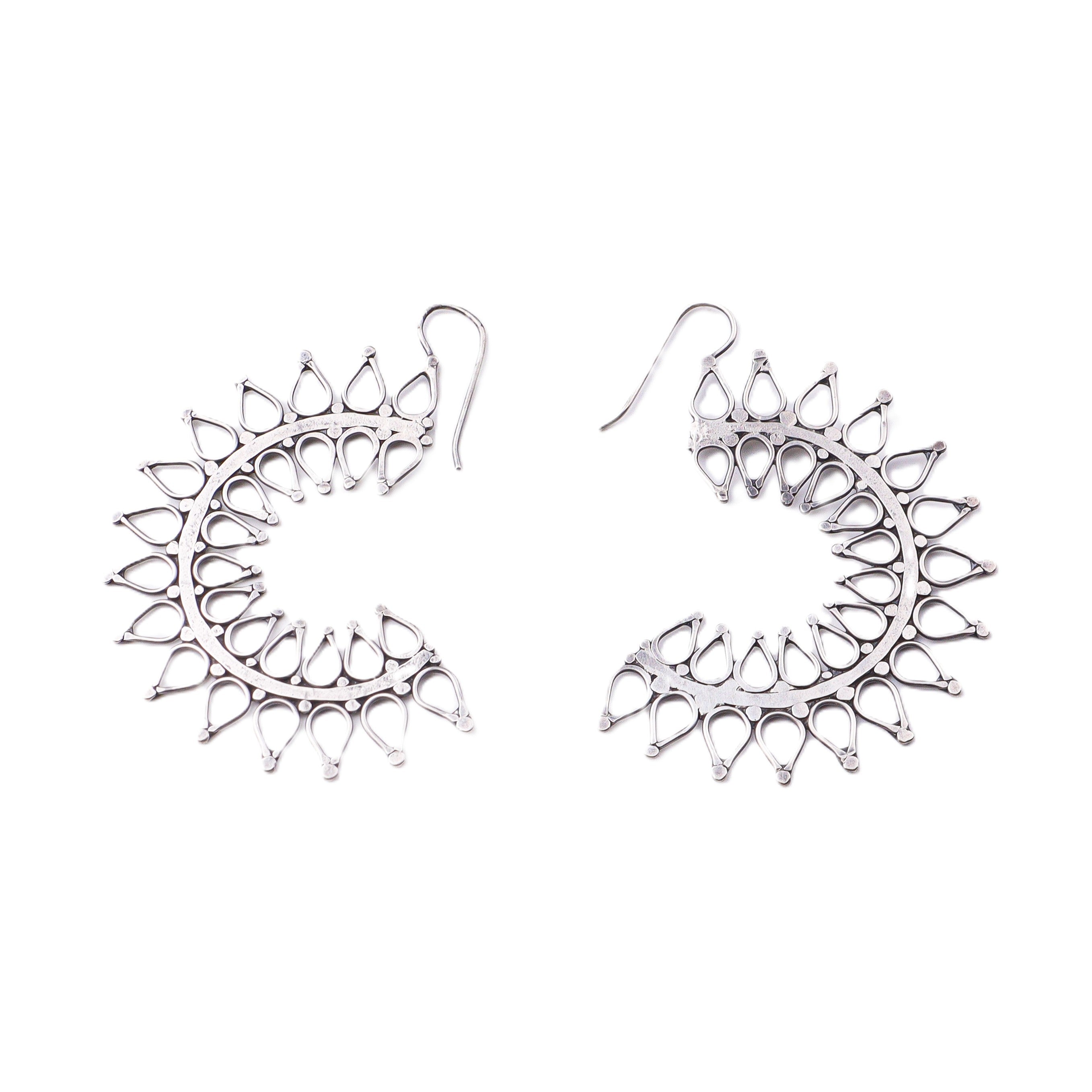 Ranphool (Wildflower) Hammered Earring