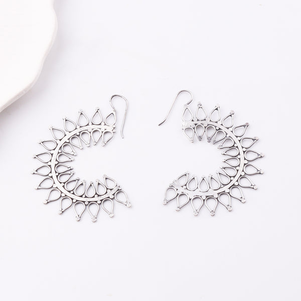 Ranphool (Wildflower) Hammered Earring