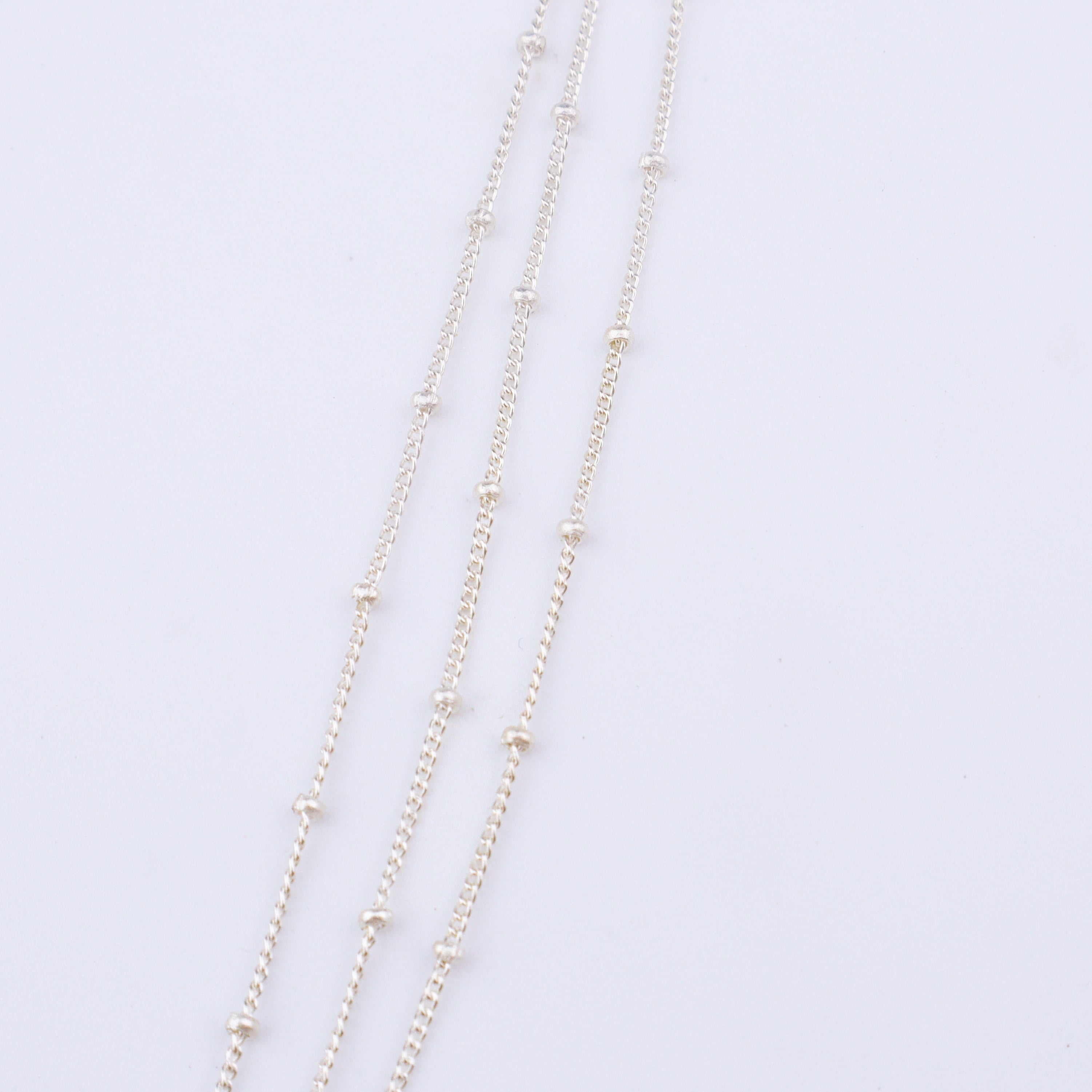 Dainty Silver Three Layered Necklace