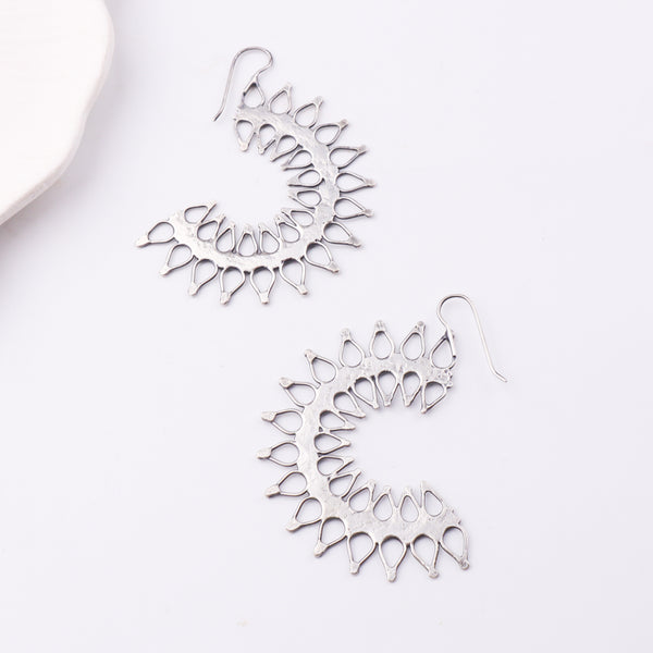 Ranphool (Wildflower) Hammered Earring