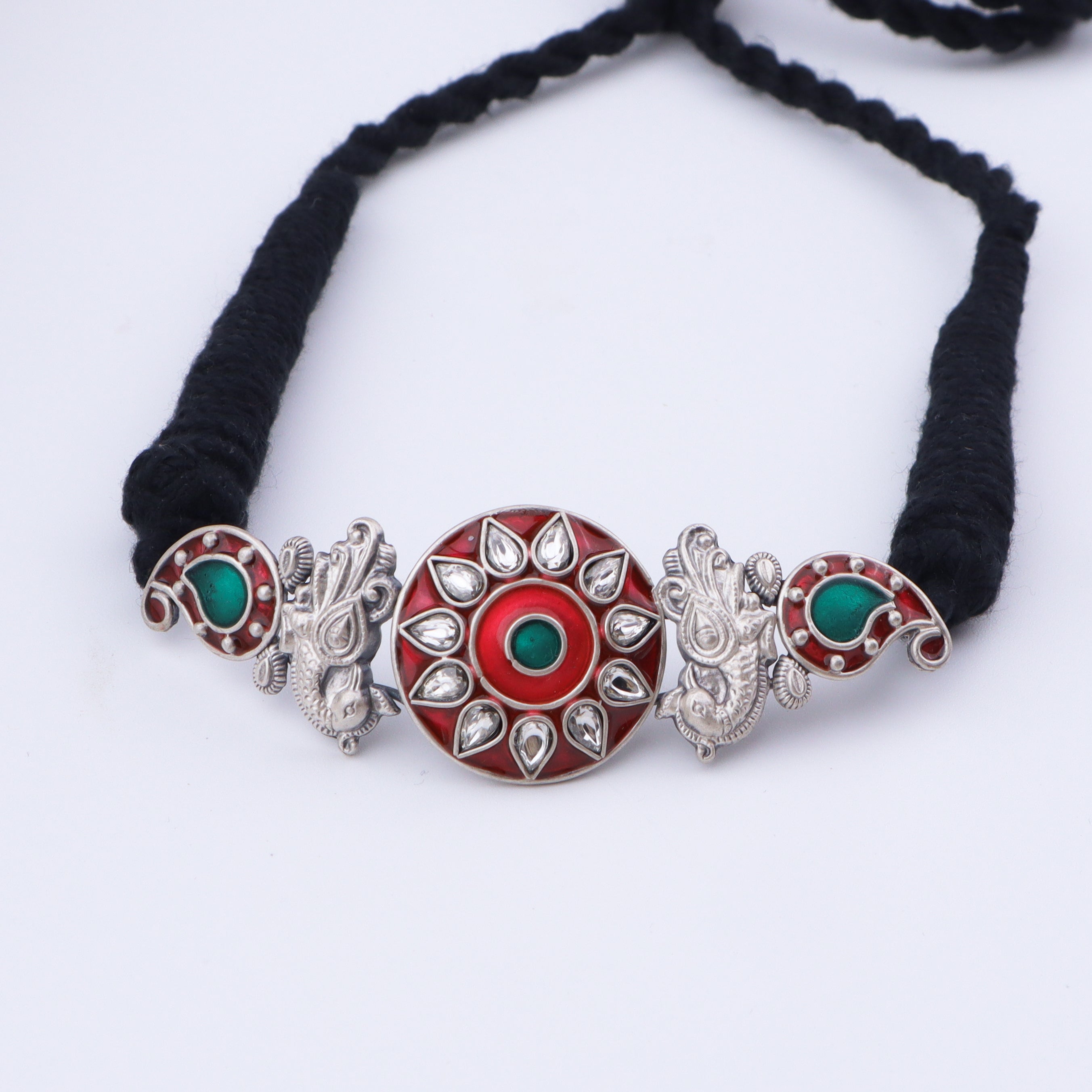 Handmade Mayur Meenakari Set