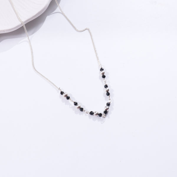 Silver Beaded Mangalsutra