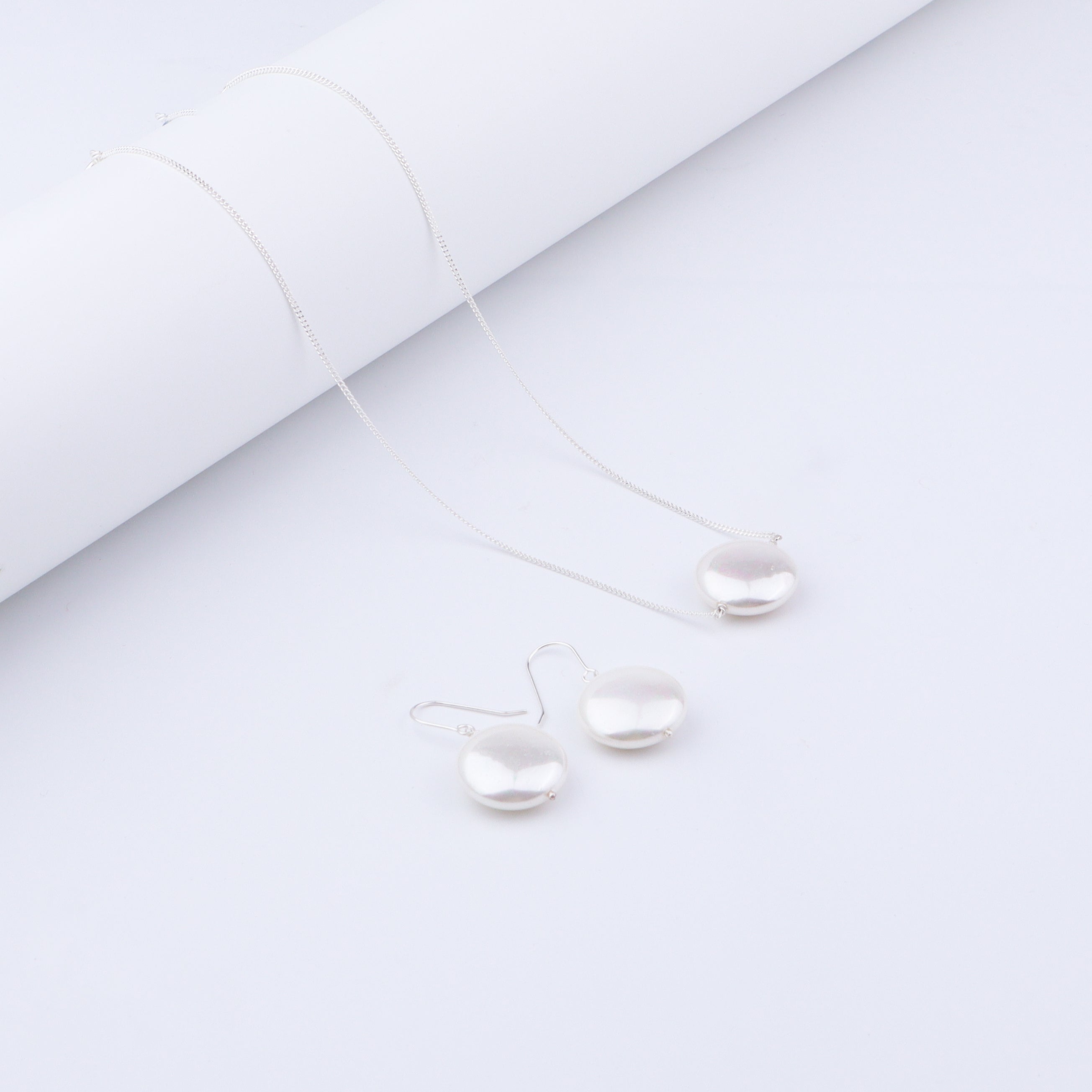 Classic Coin Pearl Silver Set