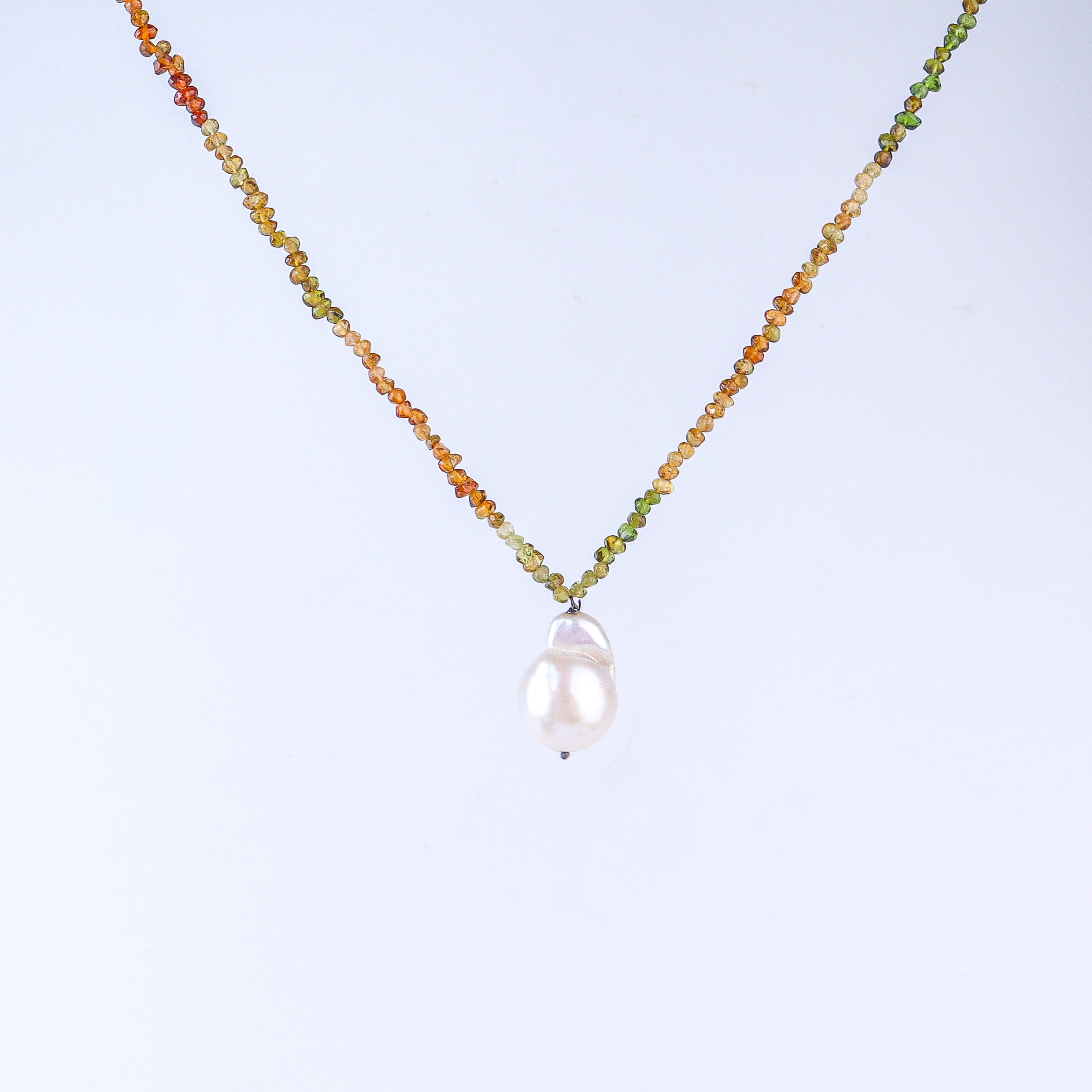 Tourmaline & Pearl Necklacee
