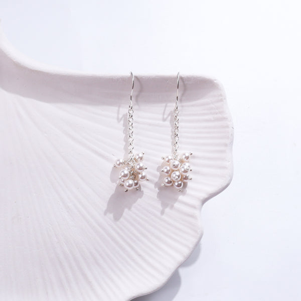Silver Pearl Earrings