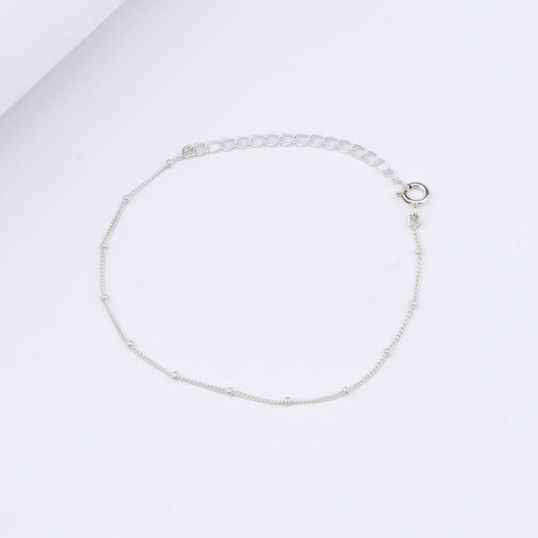 Dainty Silver Chain Bracelet
