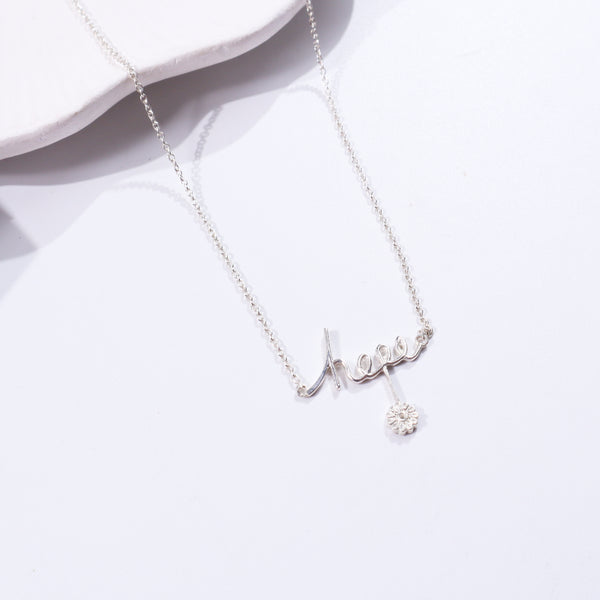 Silver Necklace with Hope Pendant