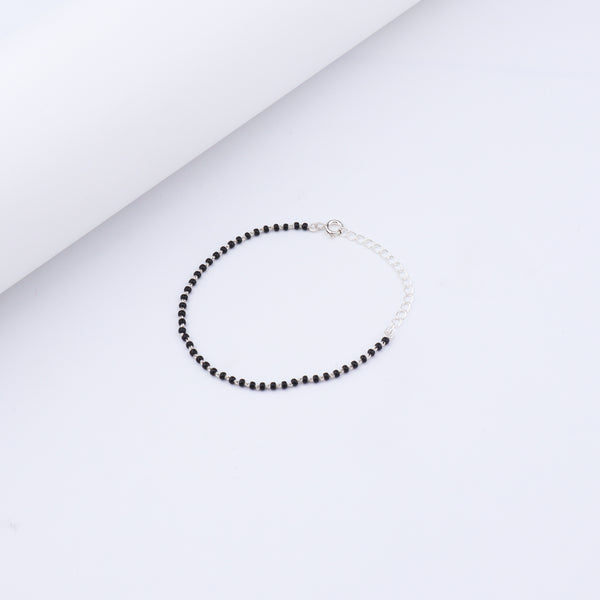 Black Beaded Bracelet