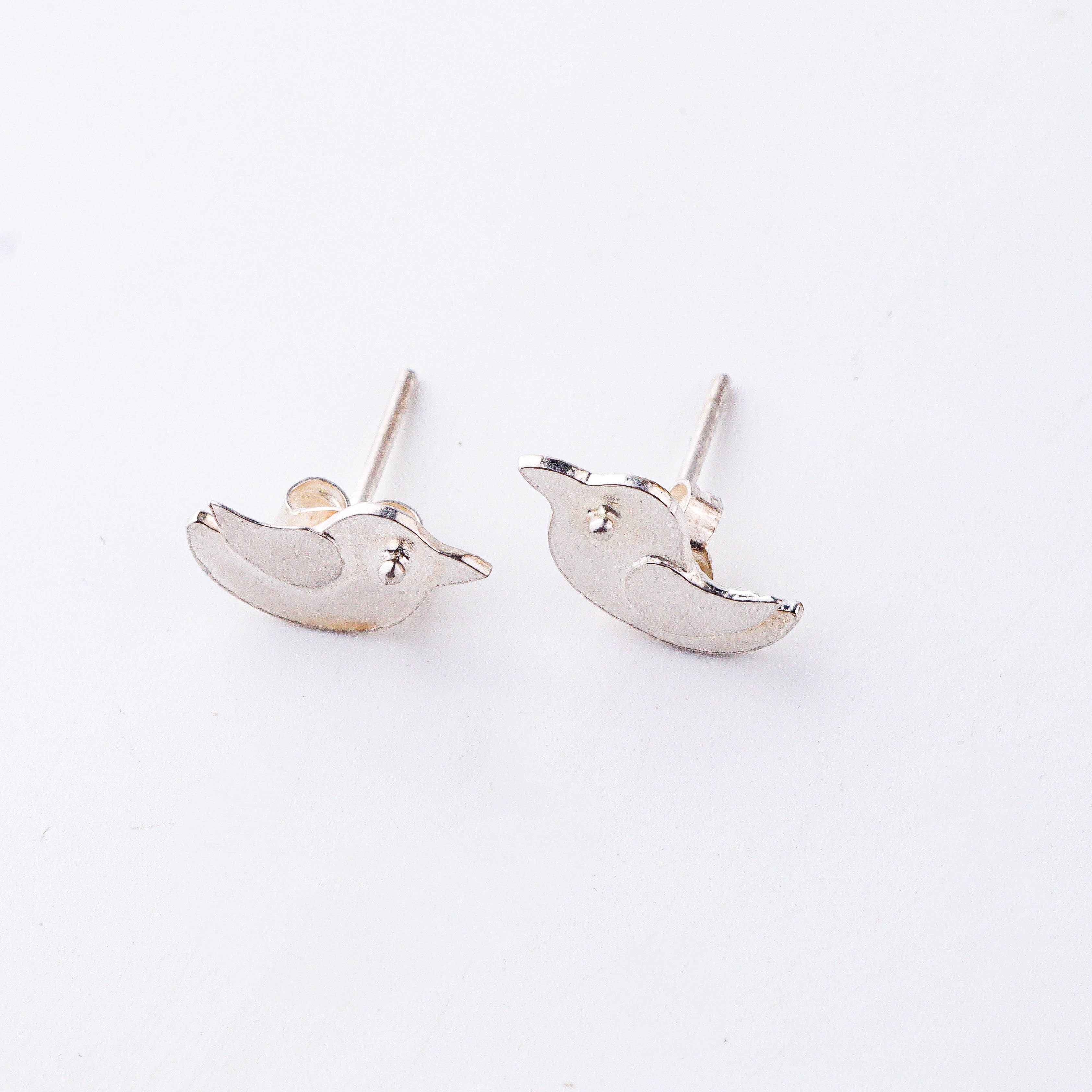 Bird Duo earrings in 92.5 sterling silver