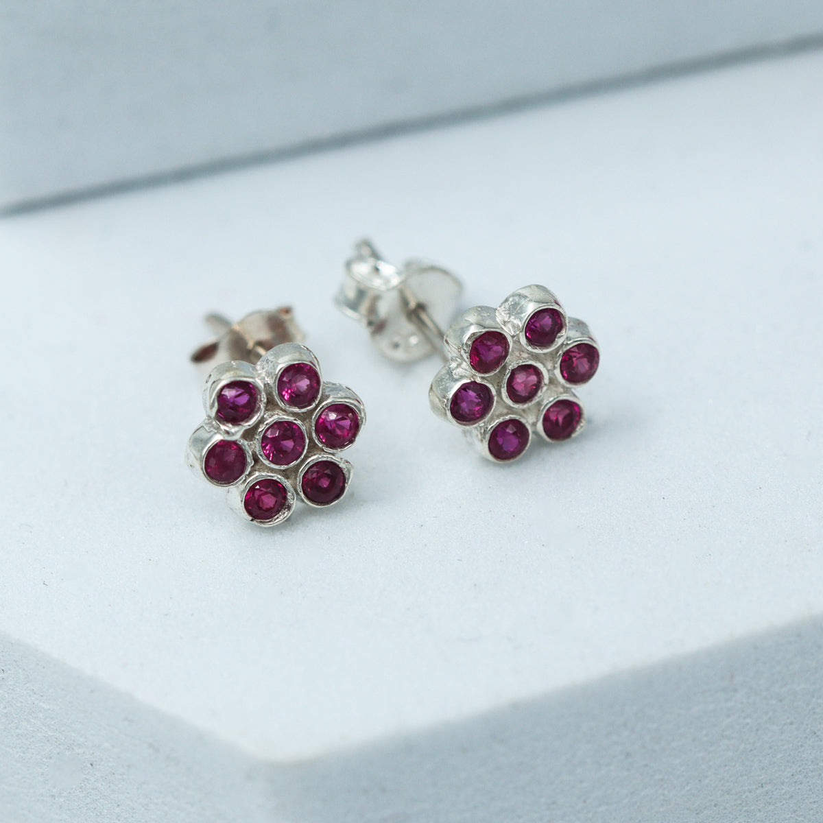 Silver Zircon Pink Kudi (Setting)